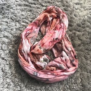 H&M Pink Floral Long Scarf